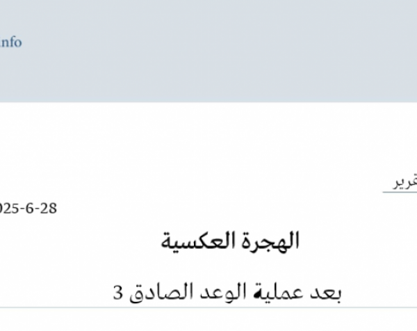 الهجرة العكسية بعد عملية الوعد الصادق 3