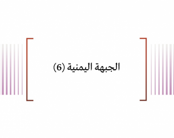 خلاصة تحليلات: الجبهة اليمنية (6) 